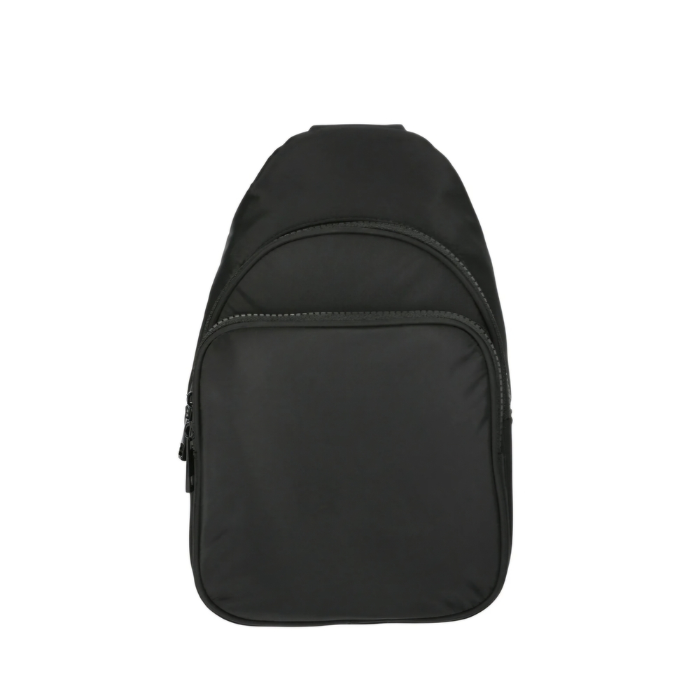 NWT No Boundaries Black Sling Bag Crossbody Hands-Free Lightweight Zip Backpack